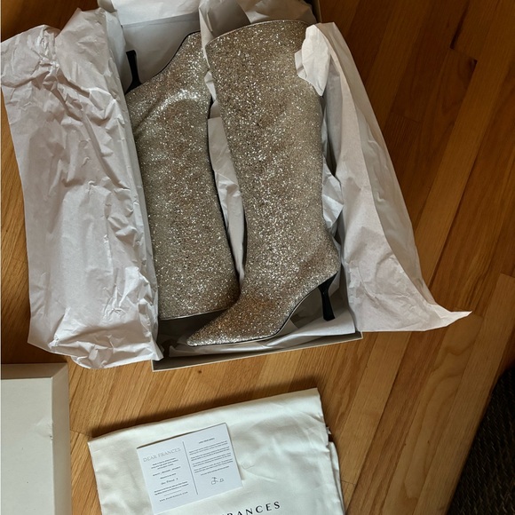 DEAR FRANCES Ana Tall Boot in Shine (Glitter) 37 - NIB - Picture 10 of 16